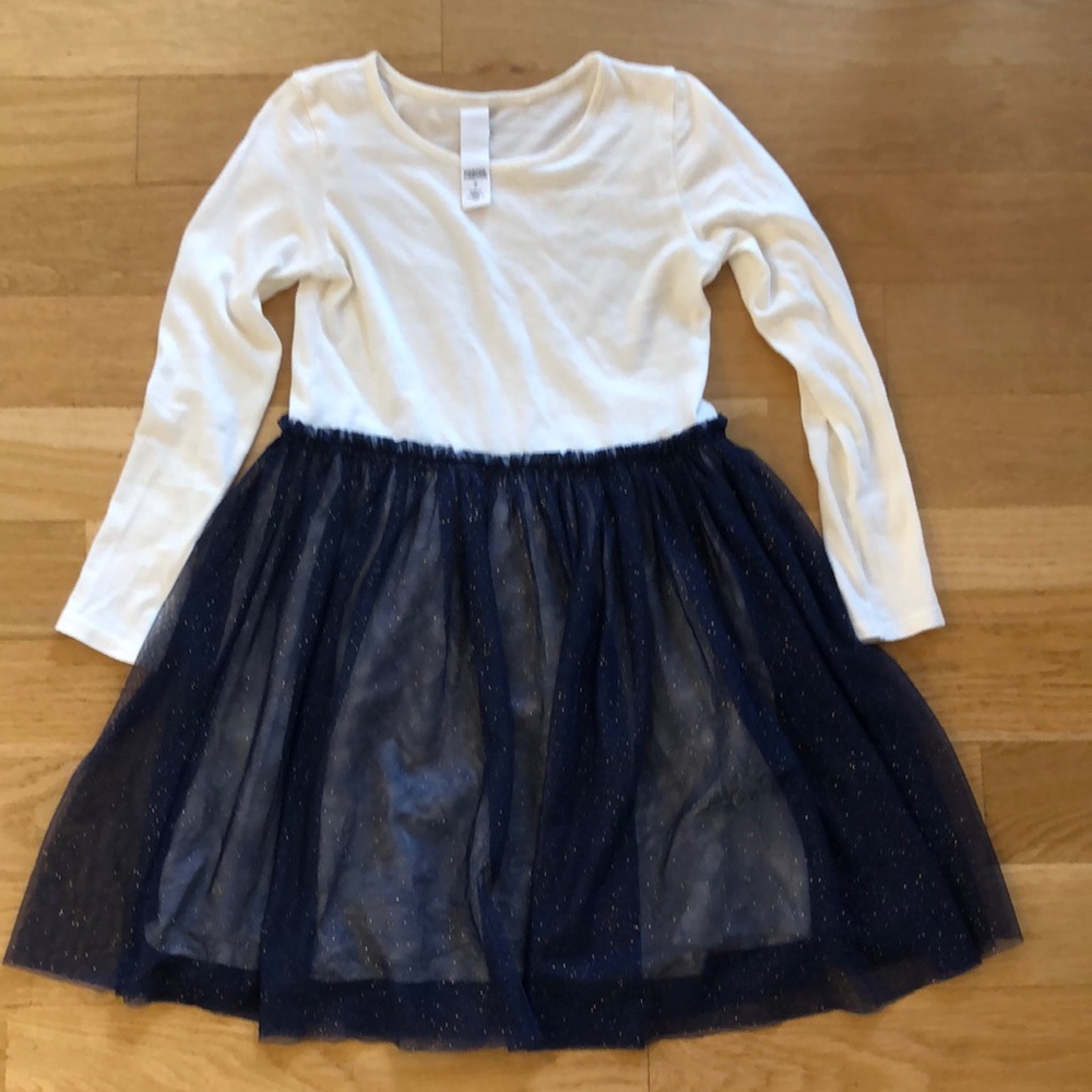 Harper canyon blue and gold tulle twirl dress size 7